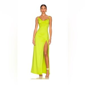 Camila Coelho Lime Green Gown size medium.